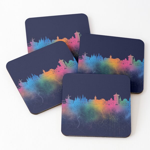 Item preview, amsterdam skyline cyber designed and sold by BekimART2.