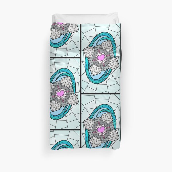 Portal Stained Glass (Blue) Duvet Cover