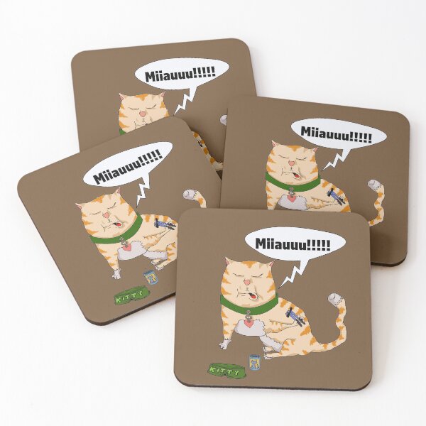 Item preview, Cat with hunger and can opener designed and sold by AyseAkcay.
