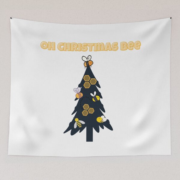 Item preview, Oh Christmas Bee - Funny Christmas Tree full of Bees designed and sold by Irelene.