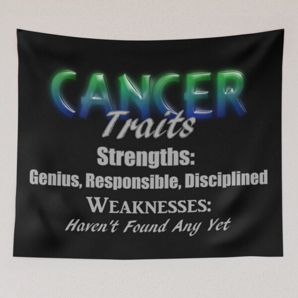 Item preview, Funny Cancer Zodiac Traits designed and sold by AFordhamDesigns.