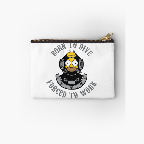 Item preview, Born to Dive Forced to Work designed and sold by HappyCabbage.