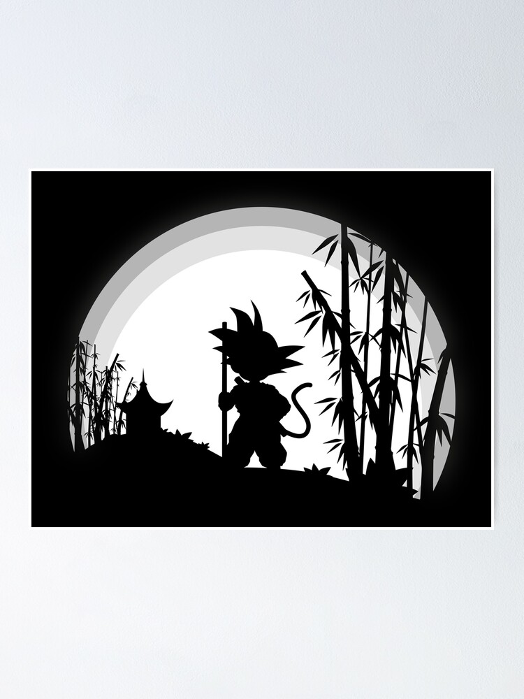 Póster «Luz de luna mínima de Goku» de JRem | Redbubble Póster «Luz de luna mínima de Goku» de JRem | Redbubble
