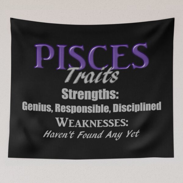 Item preview, Funny Pisces Zodiac Traits designed and sold by AFordhamDesigns.