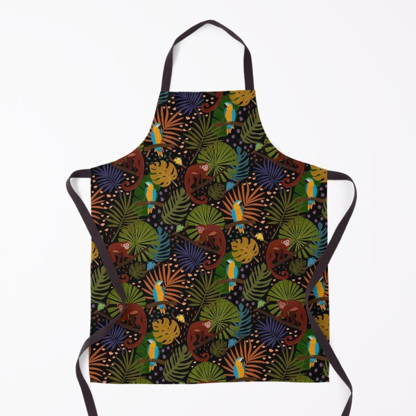 Item preview, Fun Jungle Pattern With Monkeys, Macaws And Cute Dart Frogs designed and sold by Gabriela Simon.