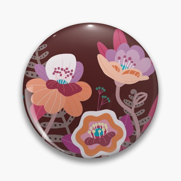Item preview, Pink orange and purple wild flowers designed and sold by DCamille.