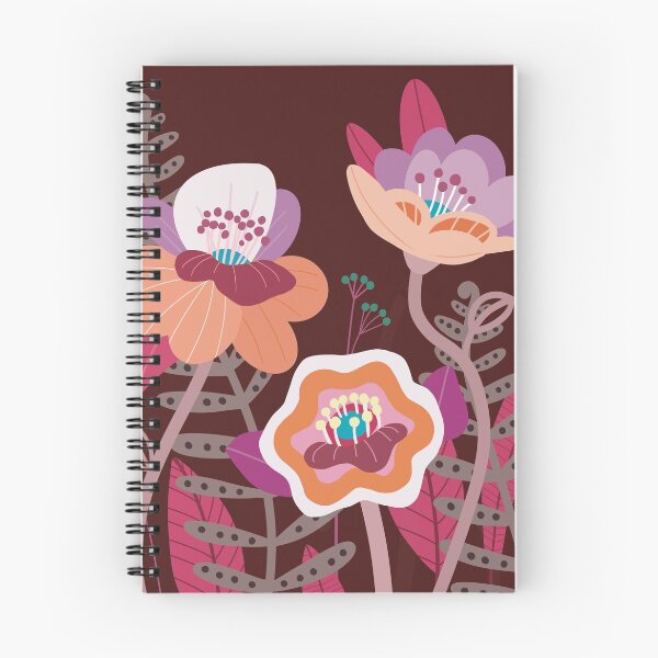 Item preview, Pink orange and purple wild flowers designed and sold by DCamille.