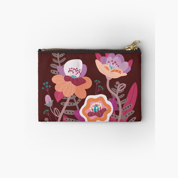 Item preview, Pink orange and purple wild flowers designed and sold by DCamille.