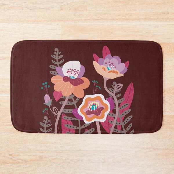 Item preview, Pink orange and purple wild flowers designed and sold by DCamille.