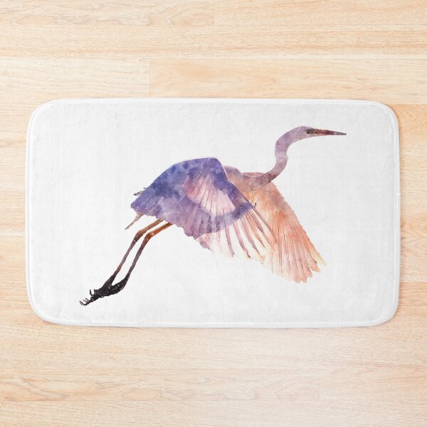 Item preview, Pink Heron Realistic Watercolor Print Graphic designed and sold by DSArtGoods.