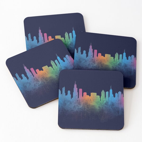 Item preview, chicago skyline cyber designed and sold by BekimART2.