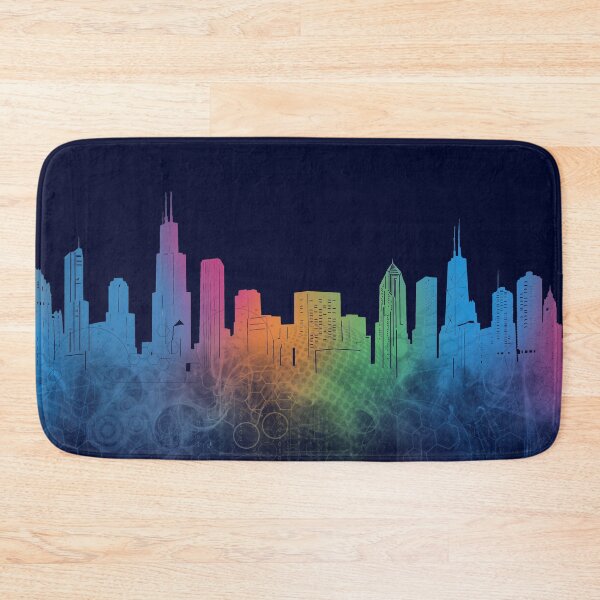 Item preview, chicago skyline cyber designed and sold by BekimART2.