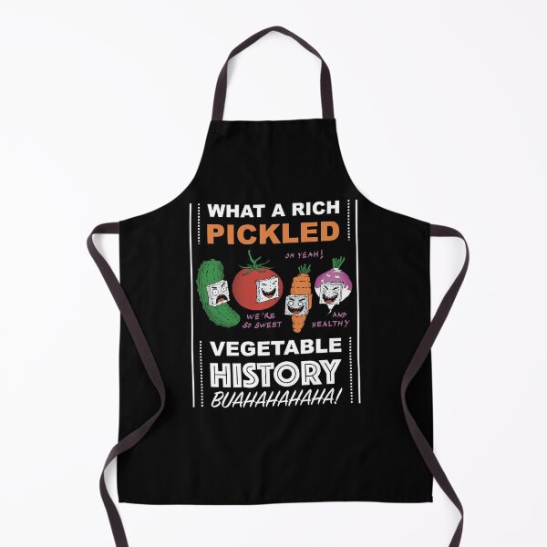 Item preview, Too much sugar added rich pickled vegetable history black background designed and sold by Redinsart.