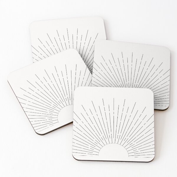 Aperçu de l'œuvre Art du lever du soleil, Boho Sun minimaliste créée et vendue par MMonroeStudio.