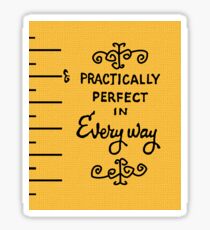 Pegatina practicamente perfecto