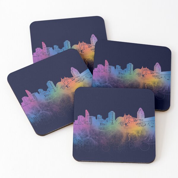Item preview, cincinnati skyline cyber designed and sold by BekimART2.