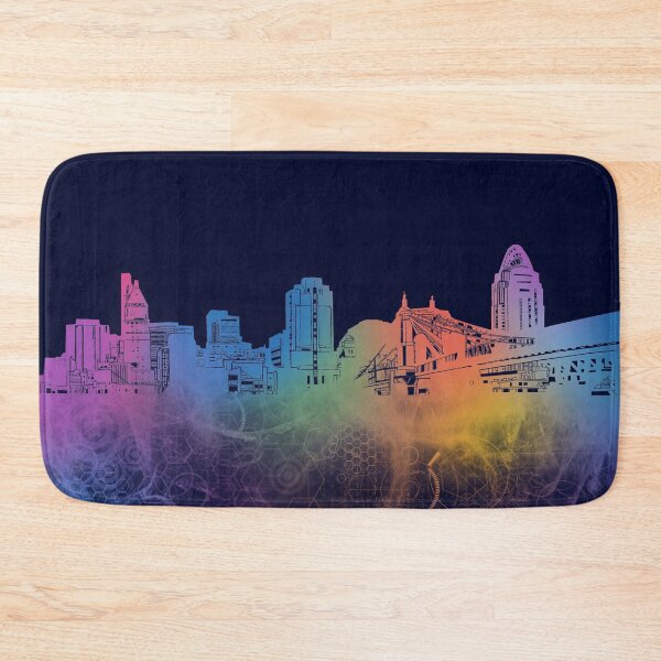 Item preview, cincinnati skyline cyber designed and sold by BekimART2.