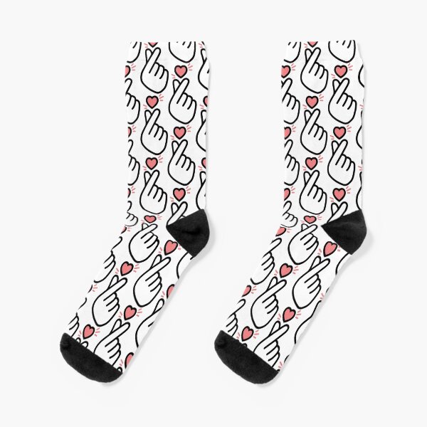 Kpop Korean heart love symbol Socks