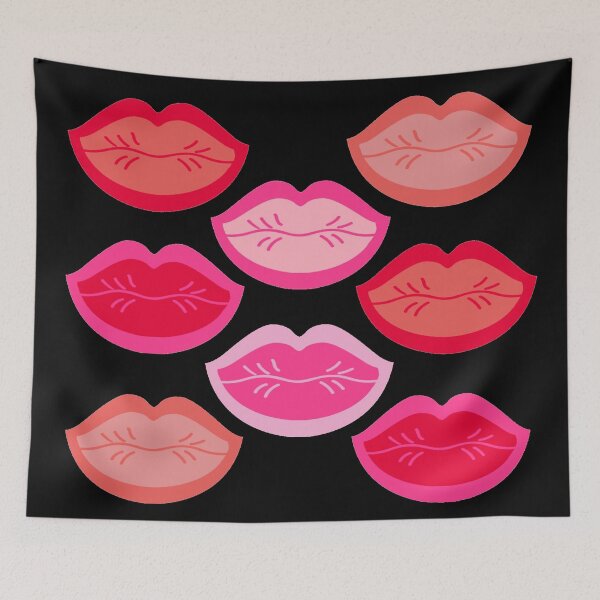 Item preview, pink red peachy lips designed and sold by Julia Santos.