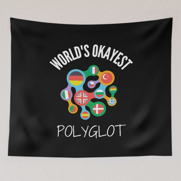 Item preview, World's Okayest Polyglot - Learning Languages - Global Communication - Education designed and sold by WonderWear.