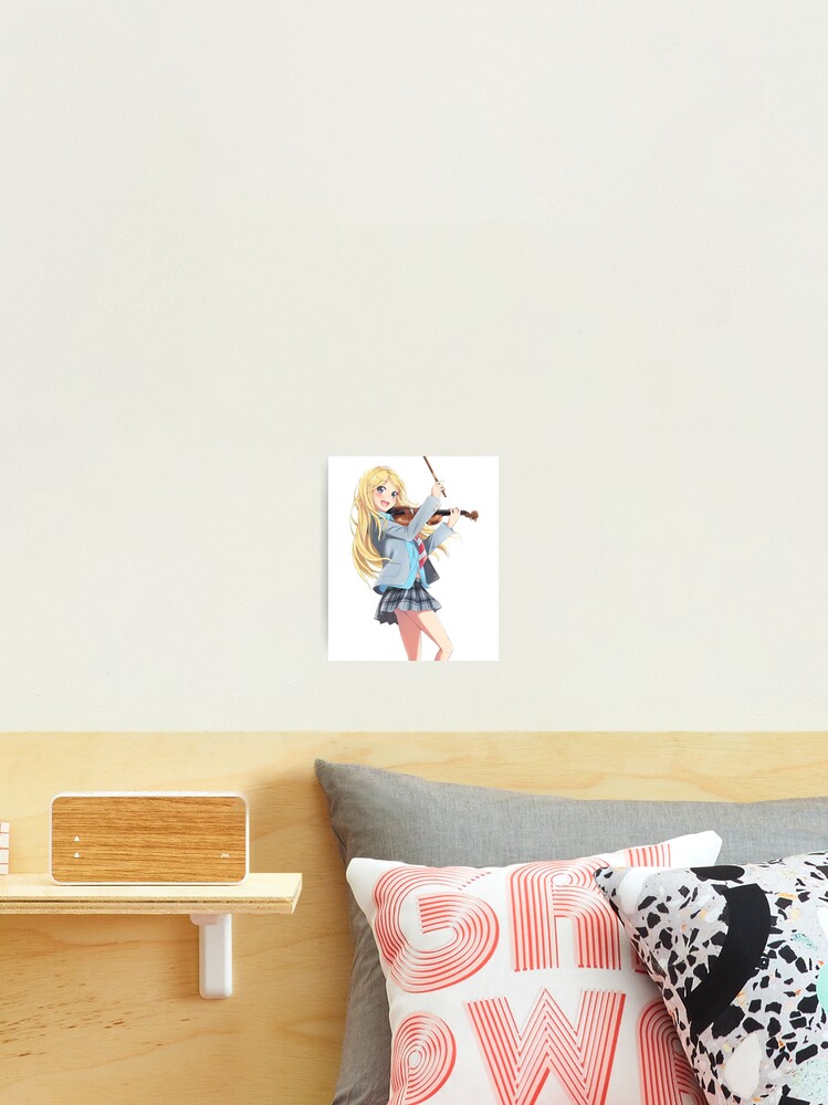 Your Lie In April Shigatsu Wa Kimi No Uso Kaori Miyazono Playing Violin  Art Board Print for Sale by SDStore03