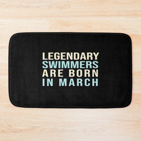 Item preview, Legendary Swimmers Are Born In March designed and sold by ZAstore.