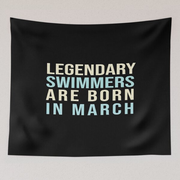 Item preview, Legendary Swimmers Are Born In March designed and sold by ZAstore.