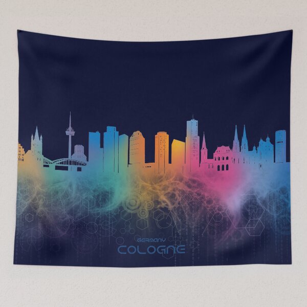 Item preview, cologne skyline cyber designed and sold by BekimART2.