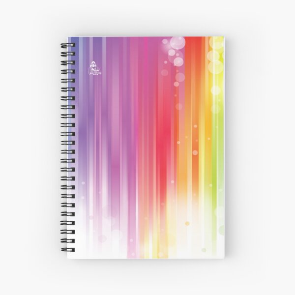 Abstract Rainbow Spiral Notebook