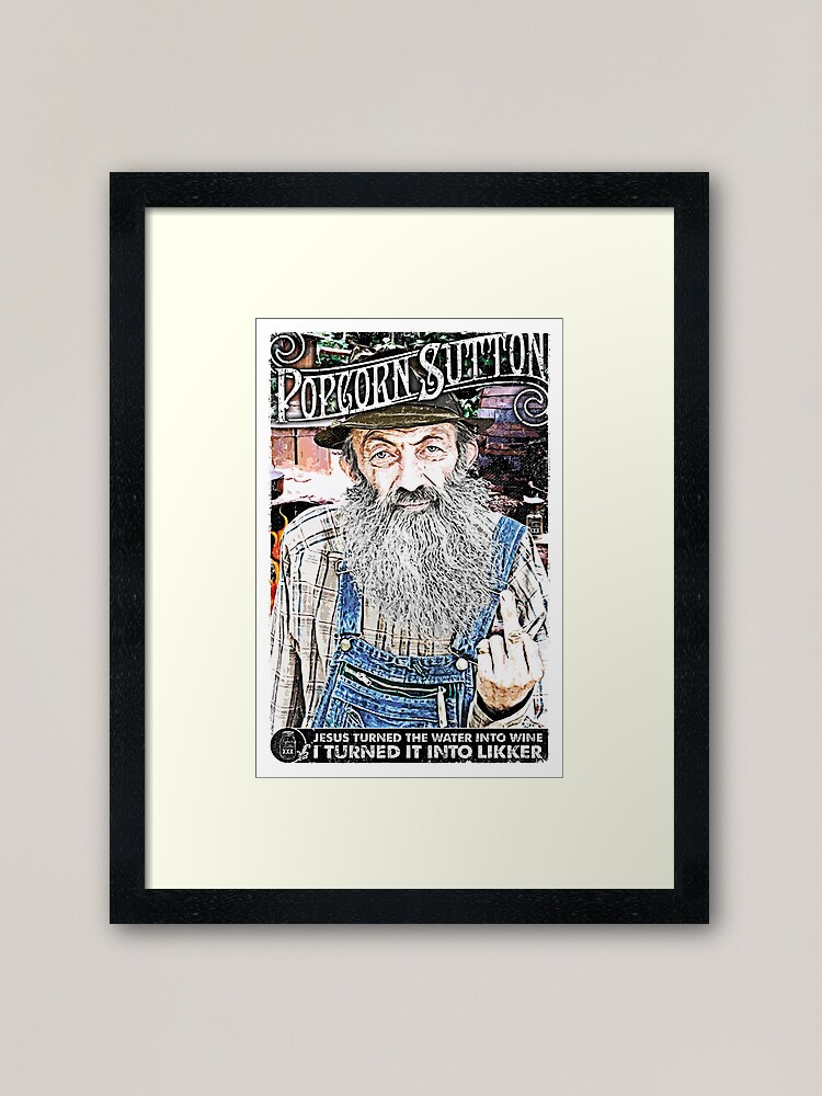 Alternate view of Moonshine Popcorn Sutton Framed Art Print