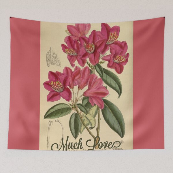 Item preview, Vintage Floral Illustration Much Love designed and sold by bellatierra.