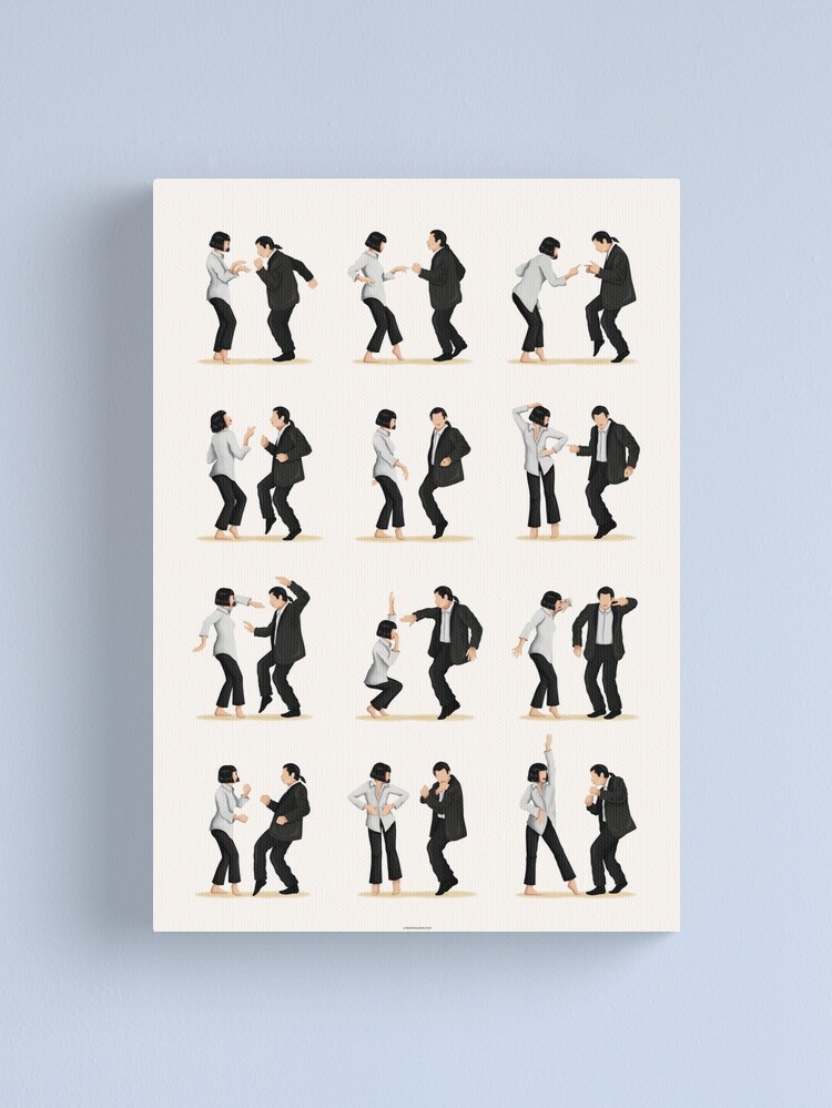 Alternate view of Pulp Fiction Twist Dance Extended | Pop Culture Art Canvas Print