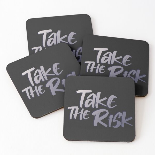 Item preview, Take The Risk - Cool Grey Text  designed and sold by TheMajesticGoat.