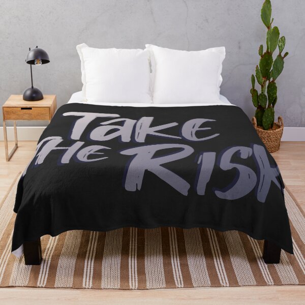 Item preview, Take The Risk - Cool Grey Text  designed and sold by TheMajesticGoat.