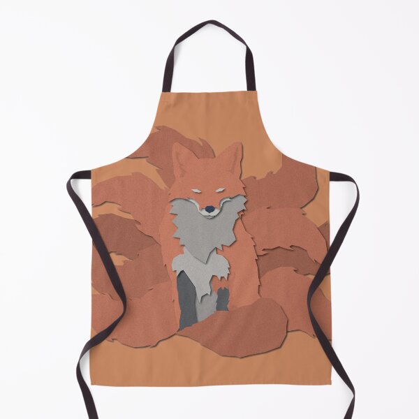 Item preview, 9 Tails Kitsune (Papercut Illustration) designed and sold by MythoCulture.