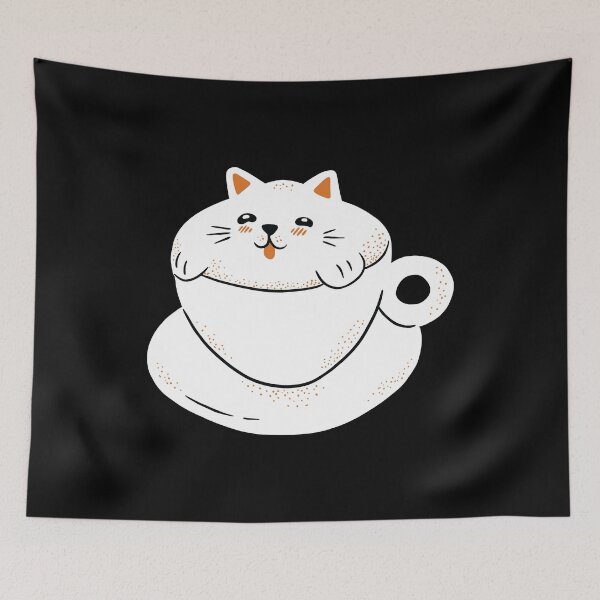 Item preview, Cute Cat Inside Coffee Cup designed and sold by OnepixArt.