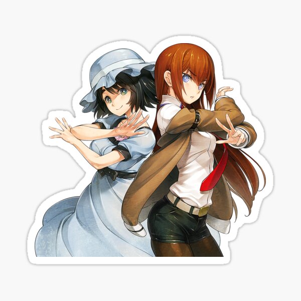 Kurisu and Mayuri from Steins gate Sticker