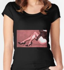 Sexy Legs in Stockings Women's Fitted Scoop T-Shirt