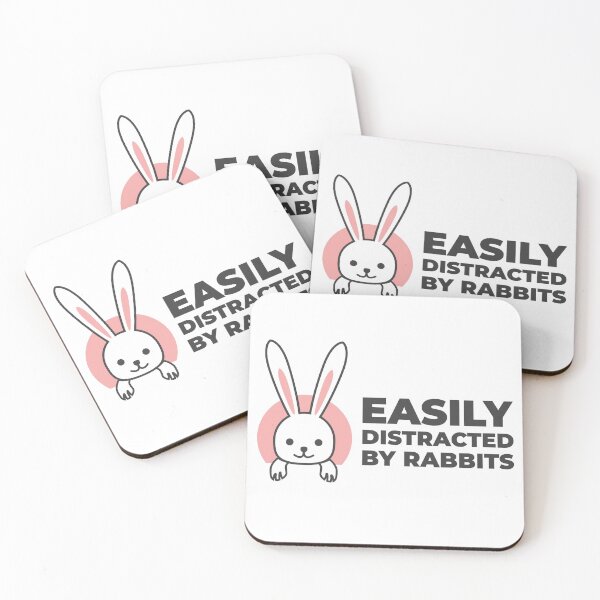Item preview, Easily Distracted By Rabbits designed and sold by GoldenDov.