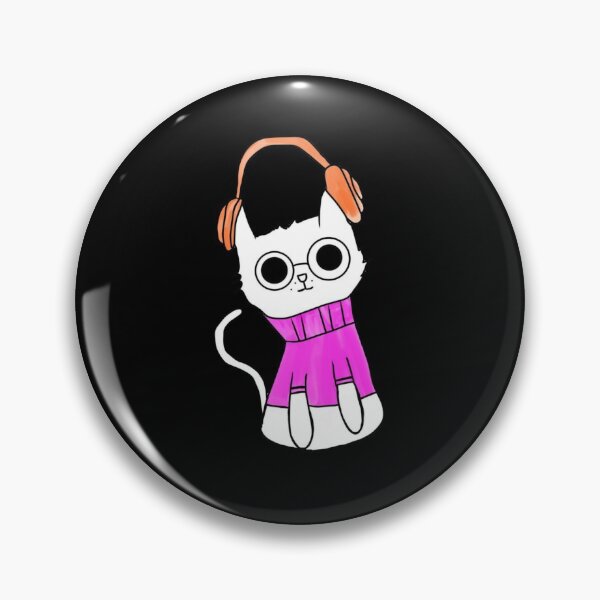 Item preview, Cute cat listen to  music  designed and sold by karimaK-71.