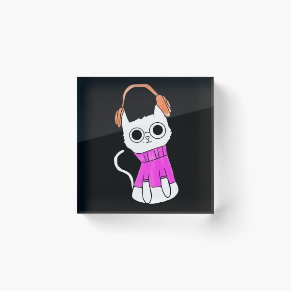 Item preview, Cute cat listen to  music  designed and sold by karimaK-71.