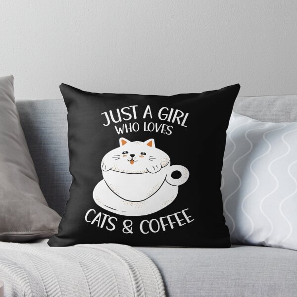 Item preview, Just A Girl Who Loves Cats And Coffee designed and sold by OnepixArt.