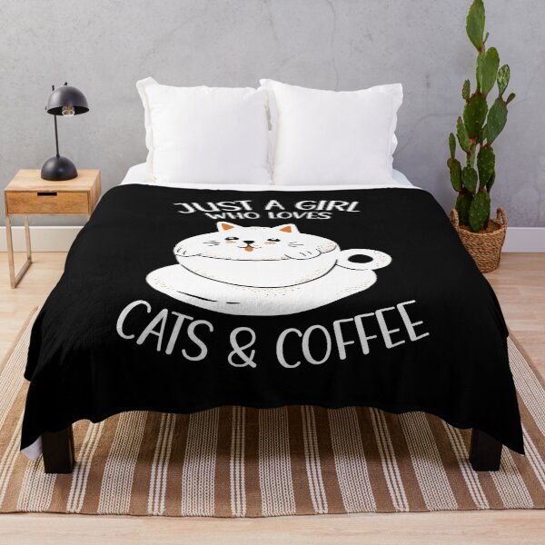 Item preview, Just A Girl Who Loves Cats And Coffee designed and sold by OnepixArt.