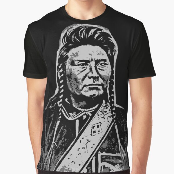 Old Native American Chief And Wolf T-Shirt, Apache Native American - Ink In  Action