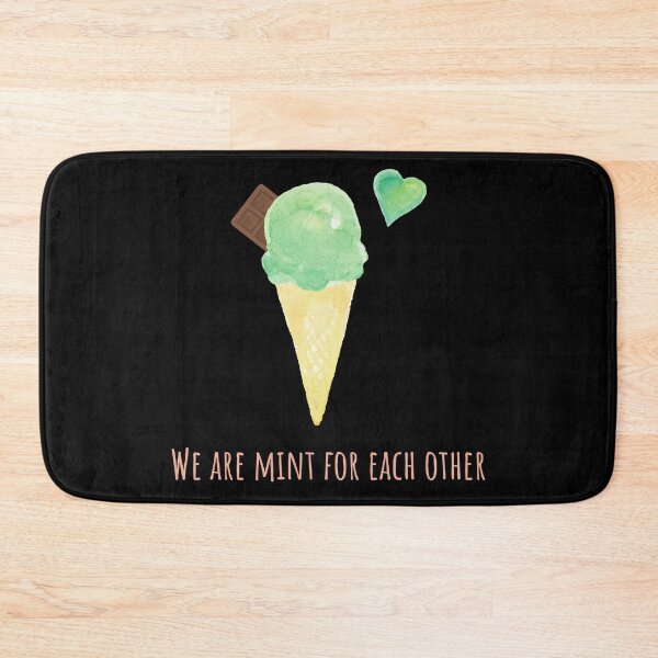 Item preview, we are mint for each other - Cute chocolate chip mint ice cream cone designed and sold by Irelene.