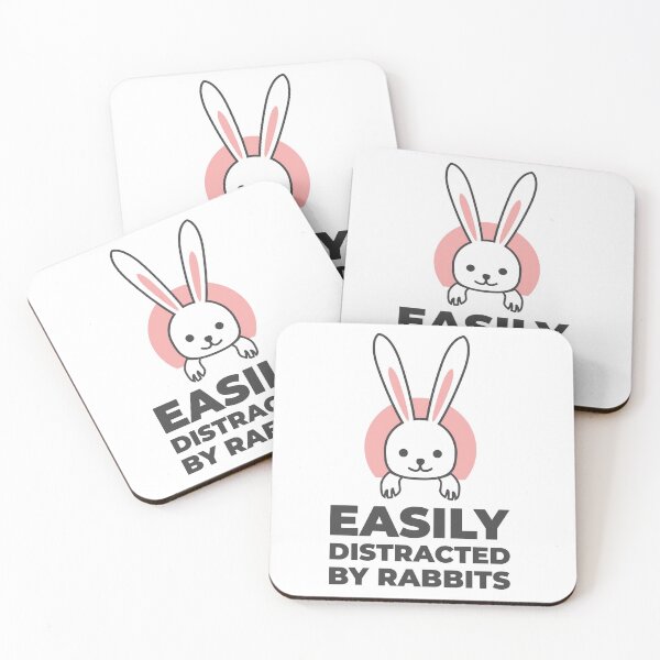 Item preview, Easily Distracted By Rabbits designed and sold by GoldenDov.