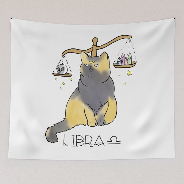 Item preview, libra cat designed and sold by rainbowcatnip.