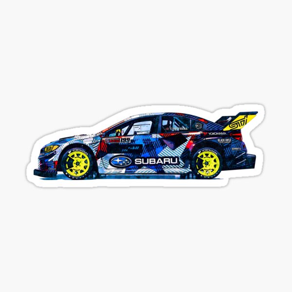 Sticker voiture de rallye bleu - Sticker A moi