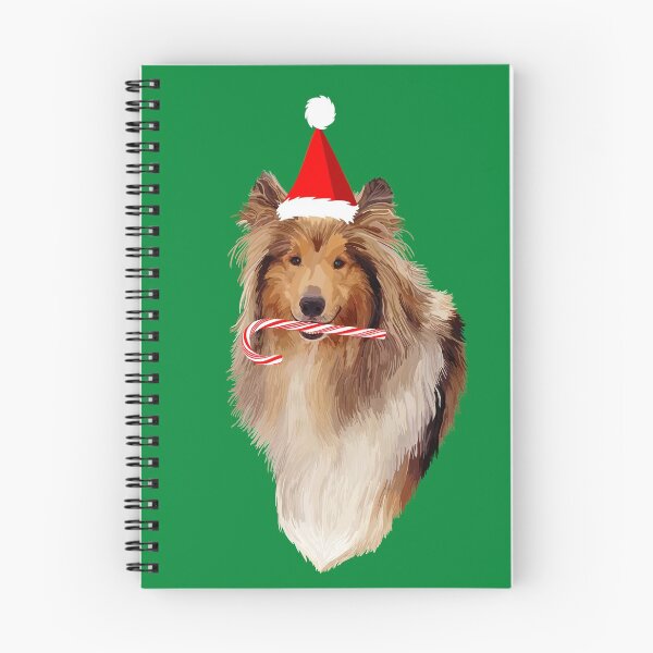 Item preview, Christmas Santa Candy Cane Collie designed and sold by Deborah Camp.