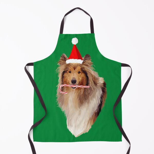Item preview, Christmas Santa Candy Cane Collie designed and sold by Deborah Camp.